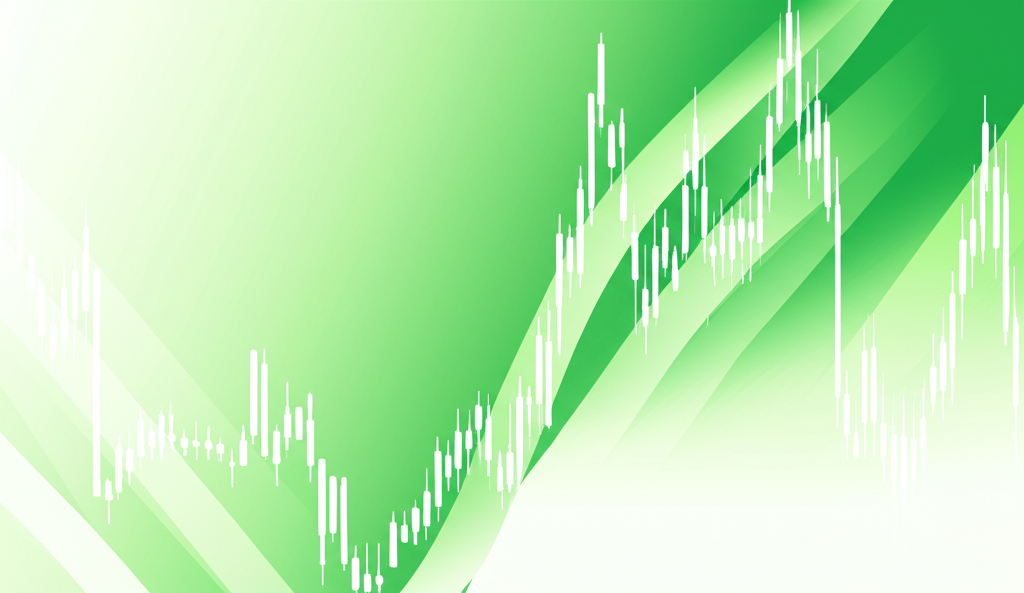 Abstract financial chart background