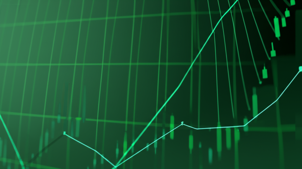 Abstract financial chart background
