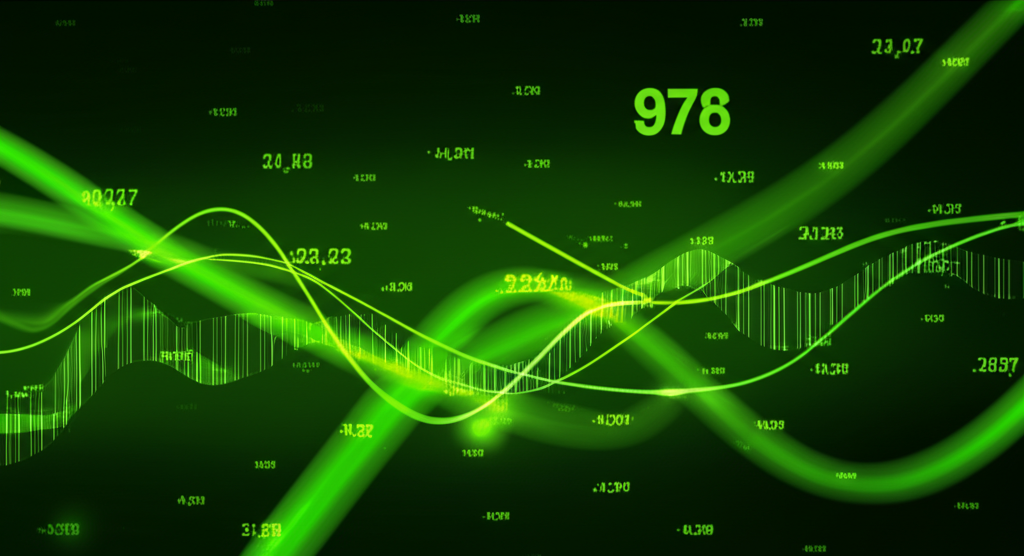 Abstract visualization of stock market data